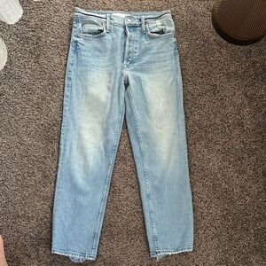 Woman’s mother denim jeans